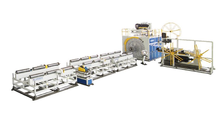 PE structure wall winding pipe production line