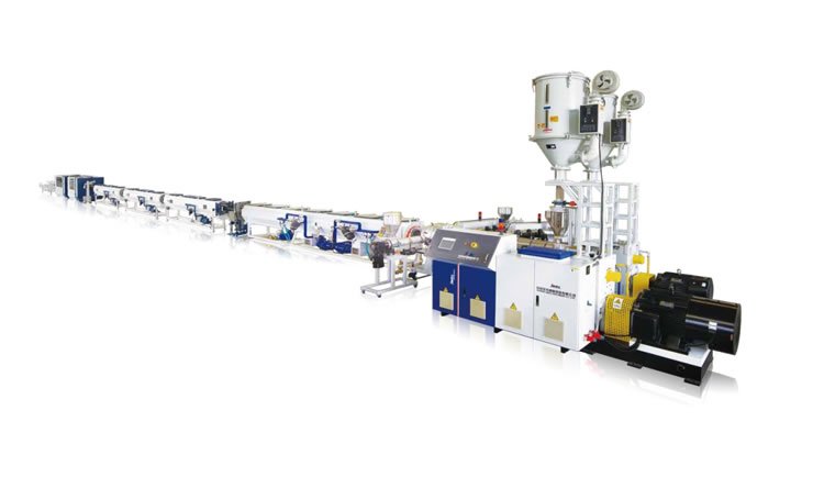 Multilayer HDPE solid wall tube co-extrusion line