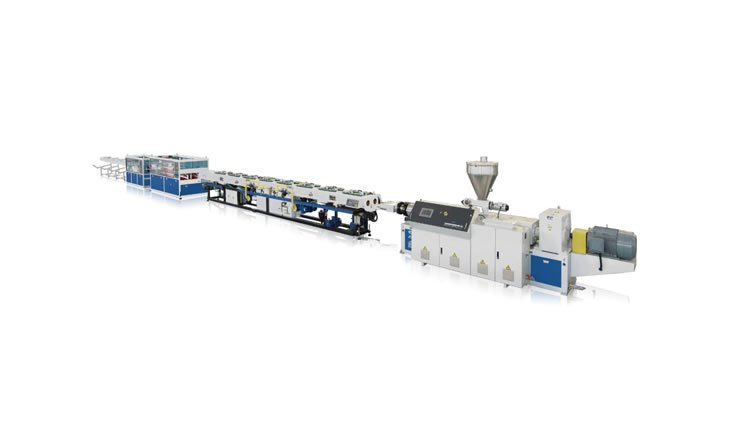 PVC double pipe extrusion line