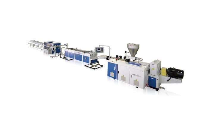 PVC four pipe extrusion line