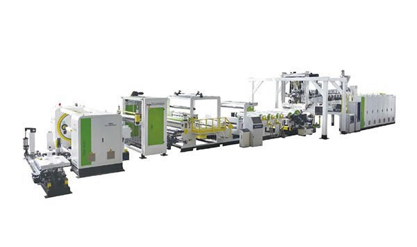 PP/PE photovoltaic cell backplane production line