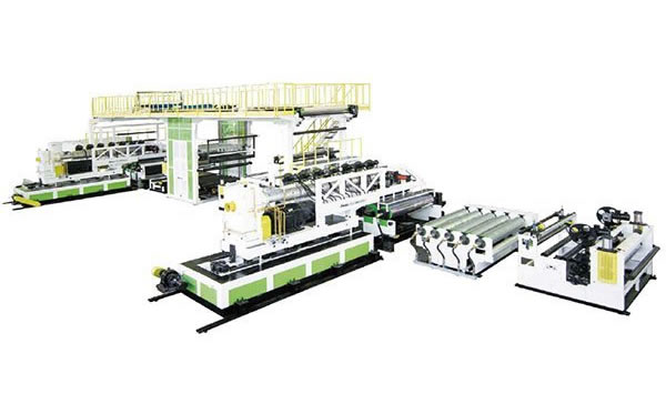 TPU multi-group casting composite production line