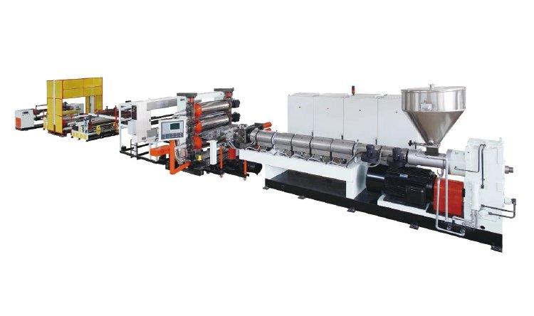 PP chicken manure strip sheet production line