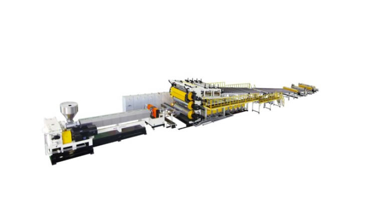 PP, PE, ABS, PVC thick plate production line