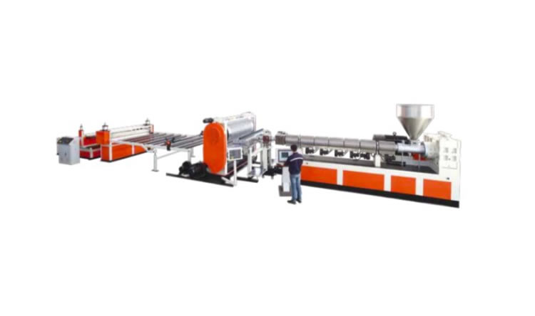 HDPE storage and drainage board production line