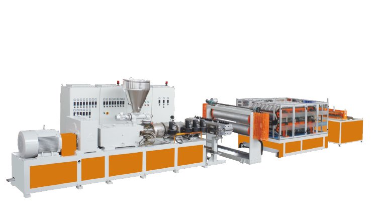 PVC insulated corrugated board, glazed tile extrusion production line