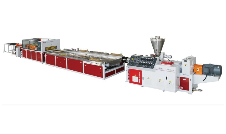 PVC hollow plate production line