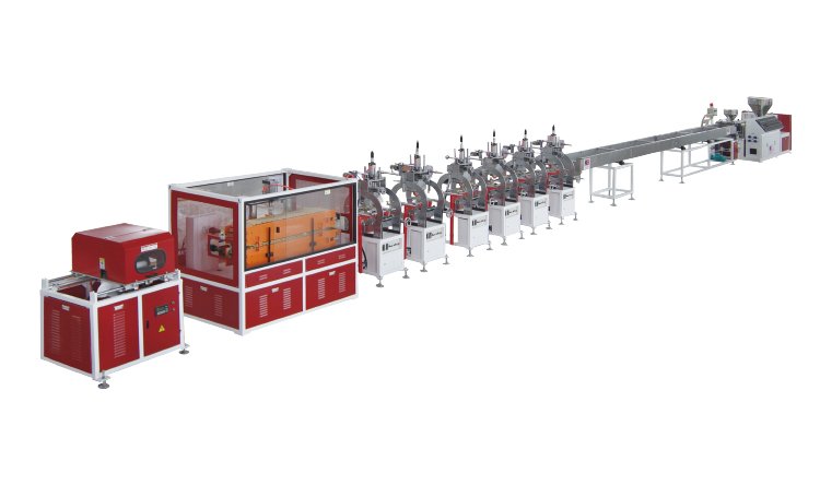 PS plastic foam frame profile production line