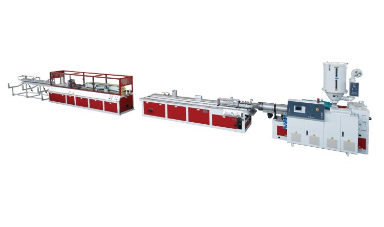 PVC single screw wood plastic (foam) extrusion line