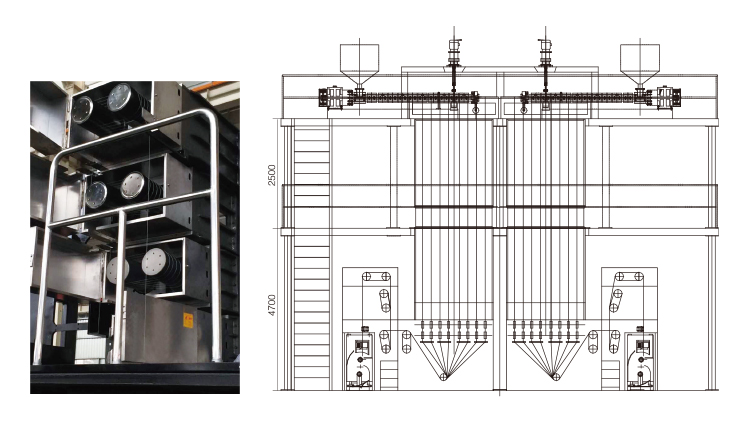 Complete equipment for PP/PA/PET-FDY industrial spinning