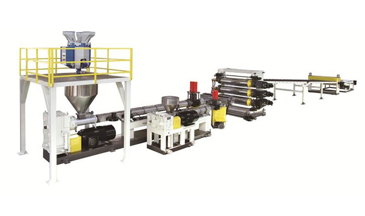 PMMA/GPPS/MS light guide plate extrusion production line