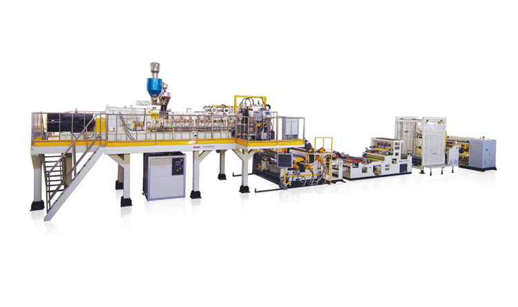 PET/PLA/PP foam sheet production line